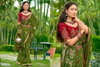 Nitya 13 By 5D Designer Dull Moss Surat Bandhej Saree Wholesale Market